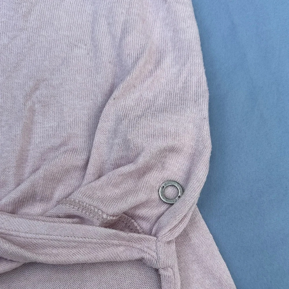 Calvin Klein Light Pink Twist Hem Tee - Picture 3 of 7